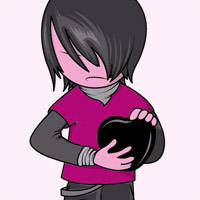 Emo kid and chocolate heart