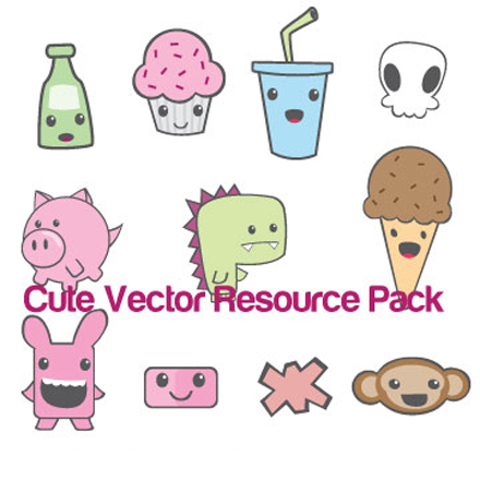 Ice Cream, Animals and Drinks with Smiles