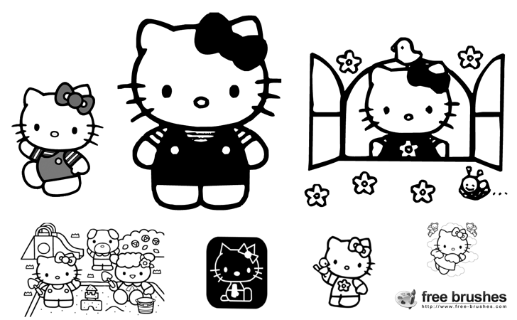 Hello Kitty Brushes Image