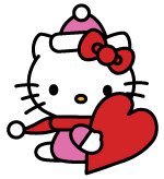 Small Hello Kitty Valentines Day Vector